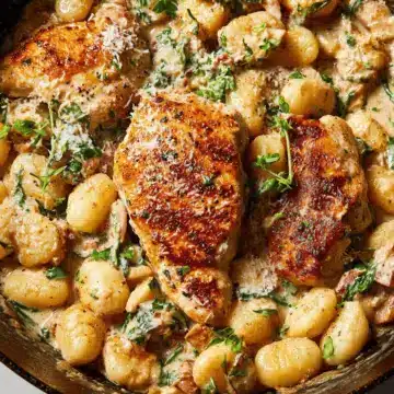 One-Pan Garlic-Parm Chicken and Gnocchi