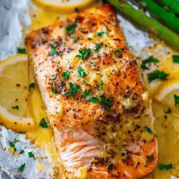 Sheet Pan Lemon Garlic Butter Salmon