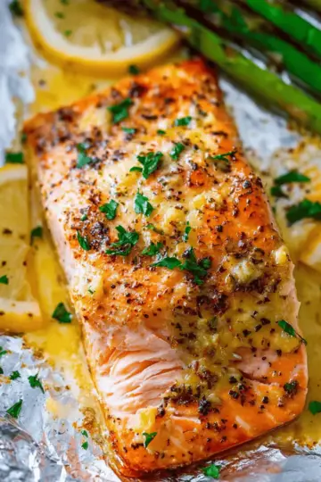 Sheet Pan Lemon Garlic Butter Salmon