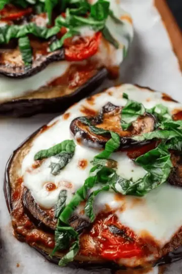 Low Carb Eggplant Pizza