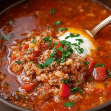 Cozy Stuffed Pepper Soup