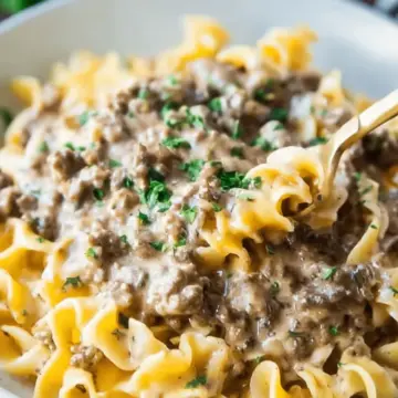 Ground Beef Stroganoff