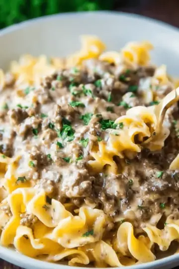 Ground Beef Stroganoff