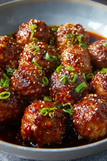 Korean Barbecue-Style Meatballs