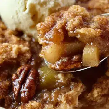 Caramel Apple Pecan Cobbler
