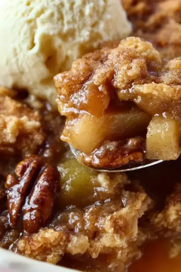 Caramel Apple Pecan Cobbler