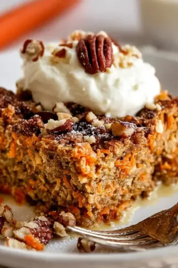 Healthy Carrot Cake Baked Oatmeal