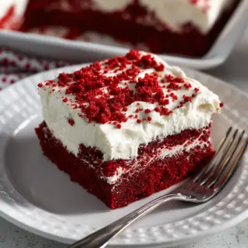 Red Velvet Poke Cake