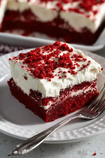 Red Velvet Poke Cake