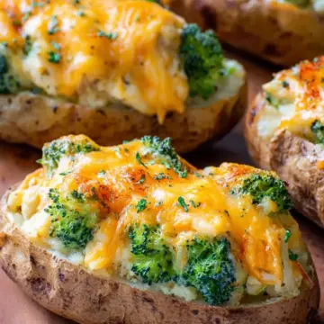 Twice-Baked Potatoes with Broccoli and Cheddar (Family Approved)