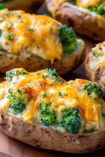 Twice-Baked Potatoes with Broccoli and Cheddar (Family Approved)