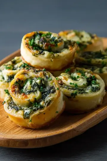 Spinach Artichoke Pinwheels Recipe