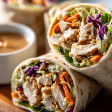 Peanut Chicken Wrap Recipe
