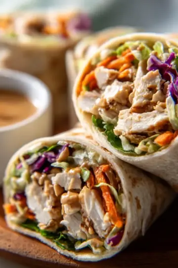 Peanut Chicken Wrap Recipe