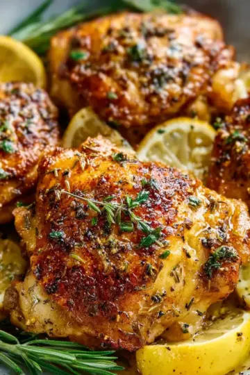 Easy Lemon Garlic Butter Chicken Thighs Recipe