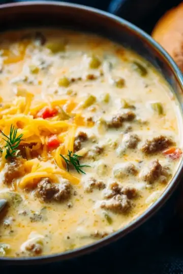 Award Winning Cheeseburger Soup