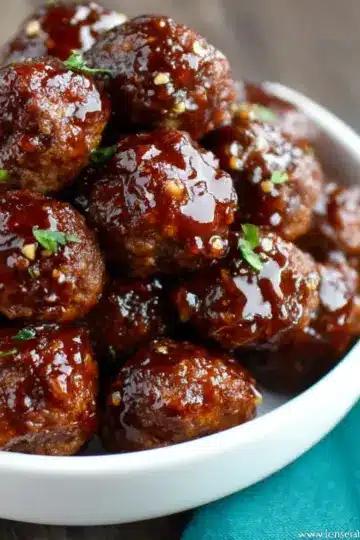 Slow Cooker Honey Garlic Meatballs