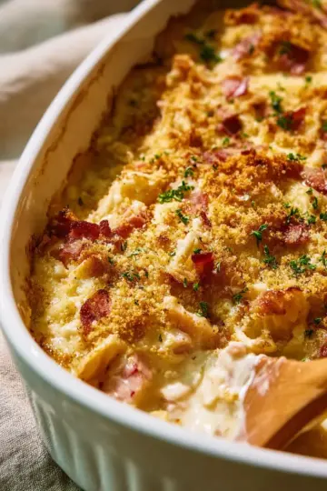 Creamy Chicken Cordon Bleu Casserole