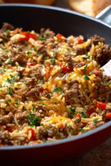 Ground Beef and Rice Skillet