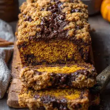 Pumpkin Chocolate Chip Streusel Bread