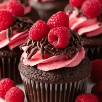 Raspberry Chocolate Cupcakes