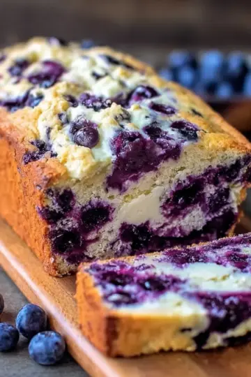 Blueberry Cream Cheese Bread