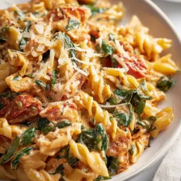 Creamy Tomato and Spinach Pasta
