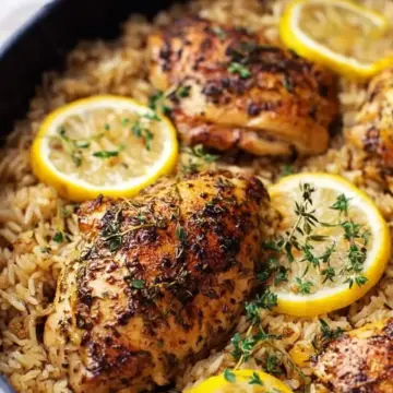 One Pot Lemon Herb Chicken and Rice