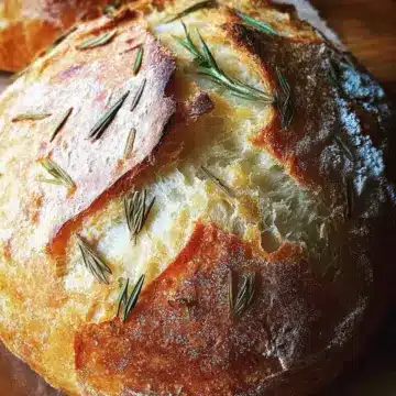 Rosemary and Roasted Garlic Artisan Bread