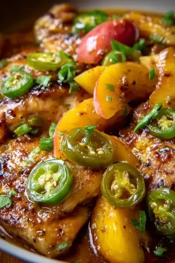 Jalapeno Peach Chicken