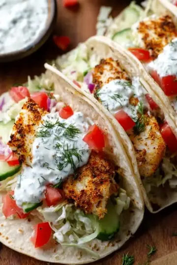 Tzatziki Fish Tacos