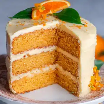 Orange Cake with Zesty Cream Cheese Frosting