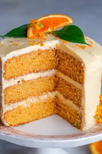 Orange Cake with Zesty Cream Cheese Frosting
