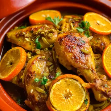 Moroccan Chicken and Orange Tajine