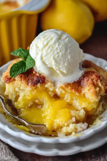 Magic Lemon Cobbler
