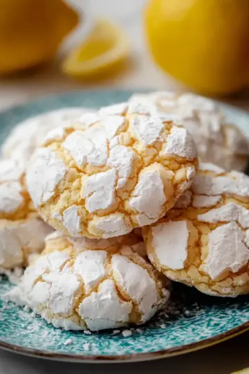 Lemon Crinkle Cookies