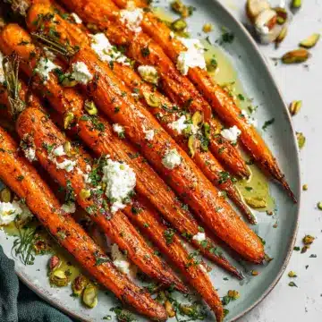Roasted Carrots with Whipped Feta