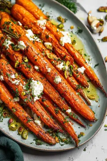 Roasted Carrots with Whipped Feta