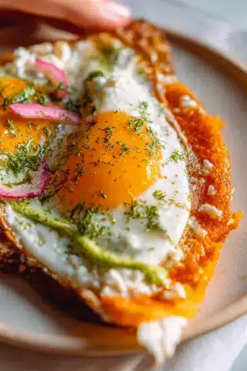 Crispy Feta Fried Eggs (Viral Recipe)