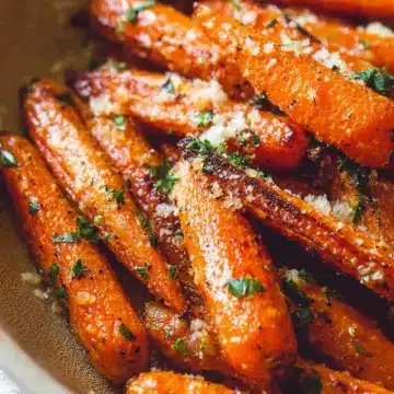 Parmesan Garlic Roasted Carrots