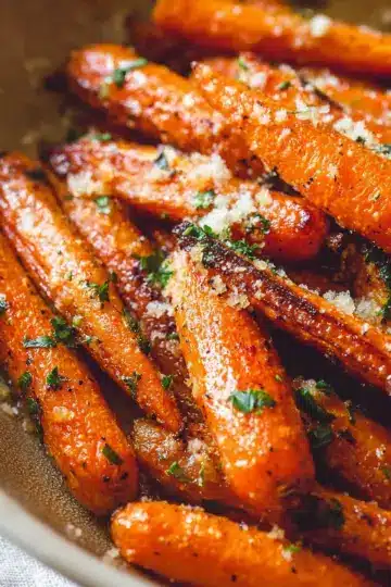 Parmesan Garlic Roasted Carrots