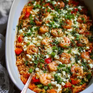 Healthy Shrimp Rice Casserole With Veggies