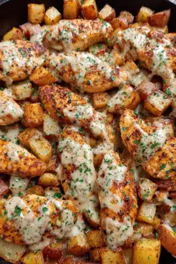 Garlic Parmesan Chicken and Potatoes