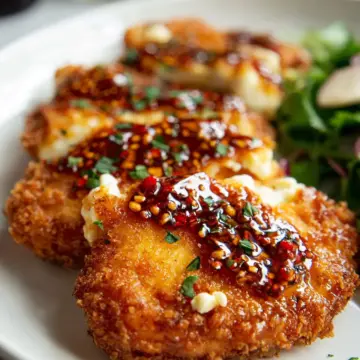 Crispy Hot Honey Feta Chicken