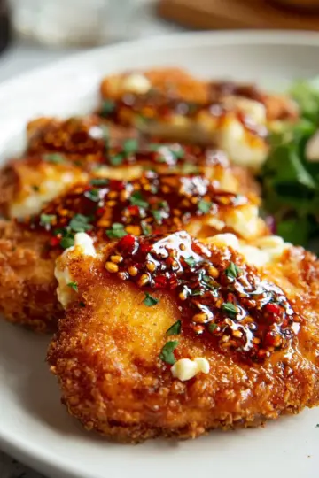 Crispy Hot Honey Feta Chicken