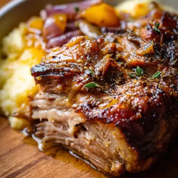 Apple Cider Braised Pork Shoulder