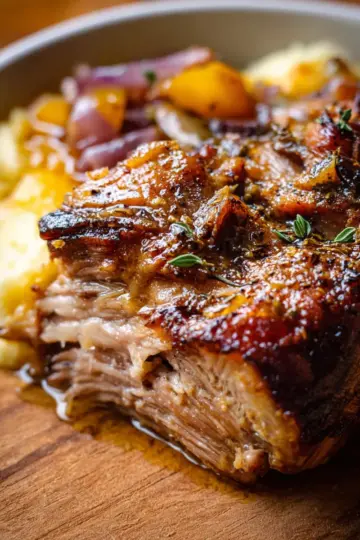 Apple Cider Braised Pork Shoulder