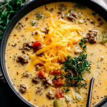 Award Winning Cheeseburger Soup