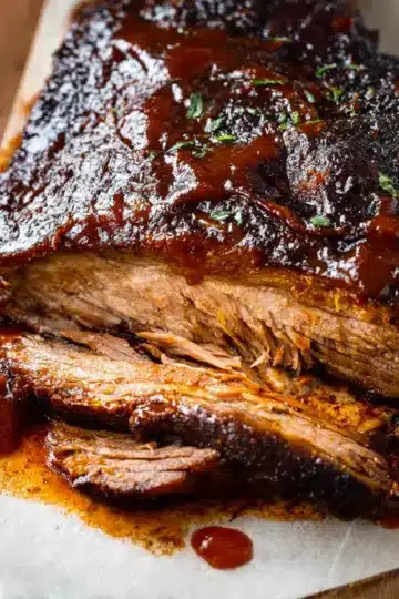 Slow Cooker Beef Brisket with BBQ Sauce