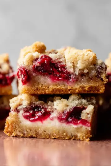 Cranberry Crumble Pie Bars